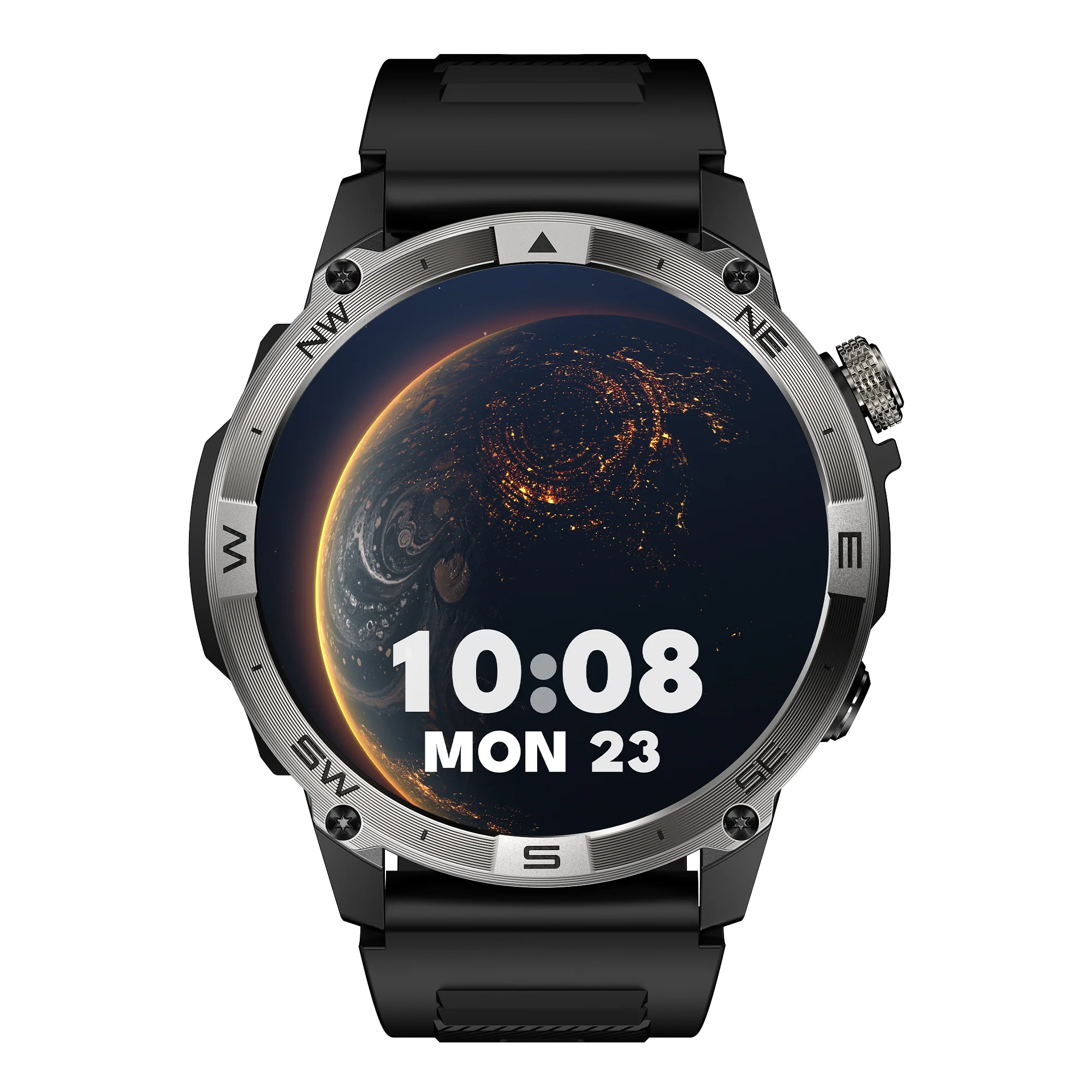 NORTH EDGE GPS Sports Smart Watch 1.43'' Amoled Display AOD Mens Watch Bluetooth Call Altitude Barometer Compass IP68 Waterproof